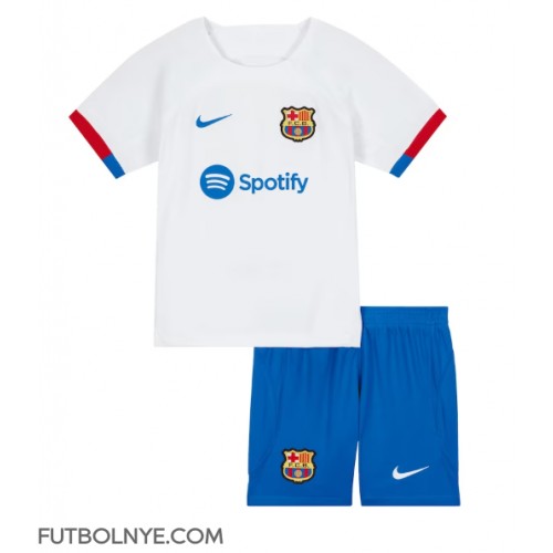 Camiseta Barcelona Visitante Equipación para niños 2023-24 manga corta (+ pantalones cortos)